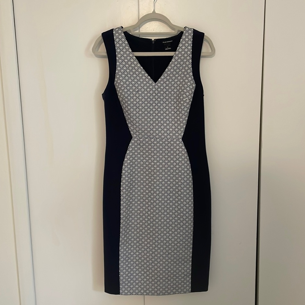 Club Monaco Blue/White patterned dress - sz 6